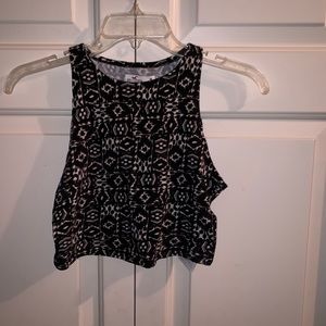 Hollister patterned crop top